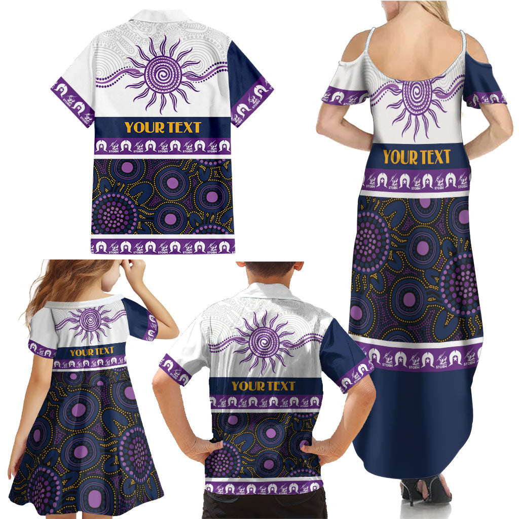 Storm NAIDOC Week Personalised Family Matching Summer Maxi Dress and Hawaiian Shirt Aboriginal Torres Strait Islanders Vibe