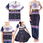 Storm NAIDOC Week Personalised Family Matching Tank Maxi Dress and Hawaiian Shirt Aboriginal Torres Strait Islanders Vibe