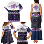 Storm NAIDOC Week Personalised Family Matching Tank Maxi Dress and Hawaiian Shirt Aboriginal Torres Strait Islanders Vibe