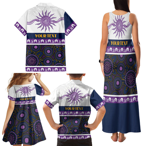 Storm NAIDOC Week Personalised Family Matching Tank Maxi Dress and Hawaiian Shirt Aboriginal Torres Strait Islanders Vibe