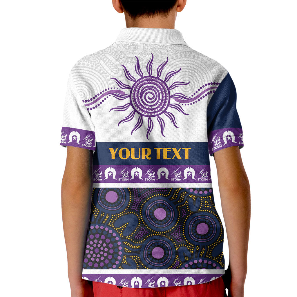 Storm NAIDOC Week Personalised Kid Polo Shirt Aboriginal Torres Strait Islanders Vibe