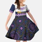 Storm NAIDOC Week Personalised Kid Short Sleeve Dress Aboriginal Torres Strait Islanders Vibe