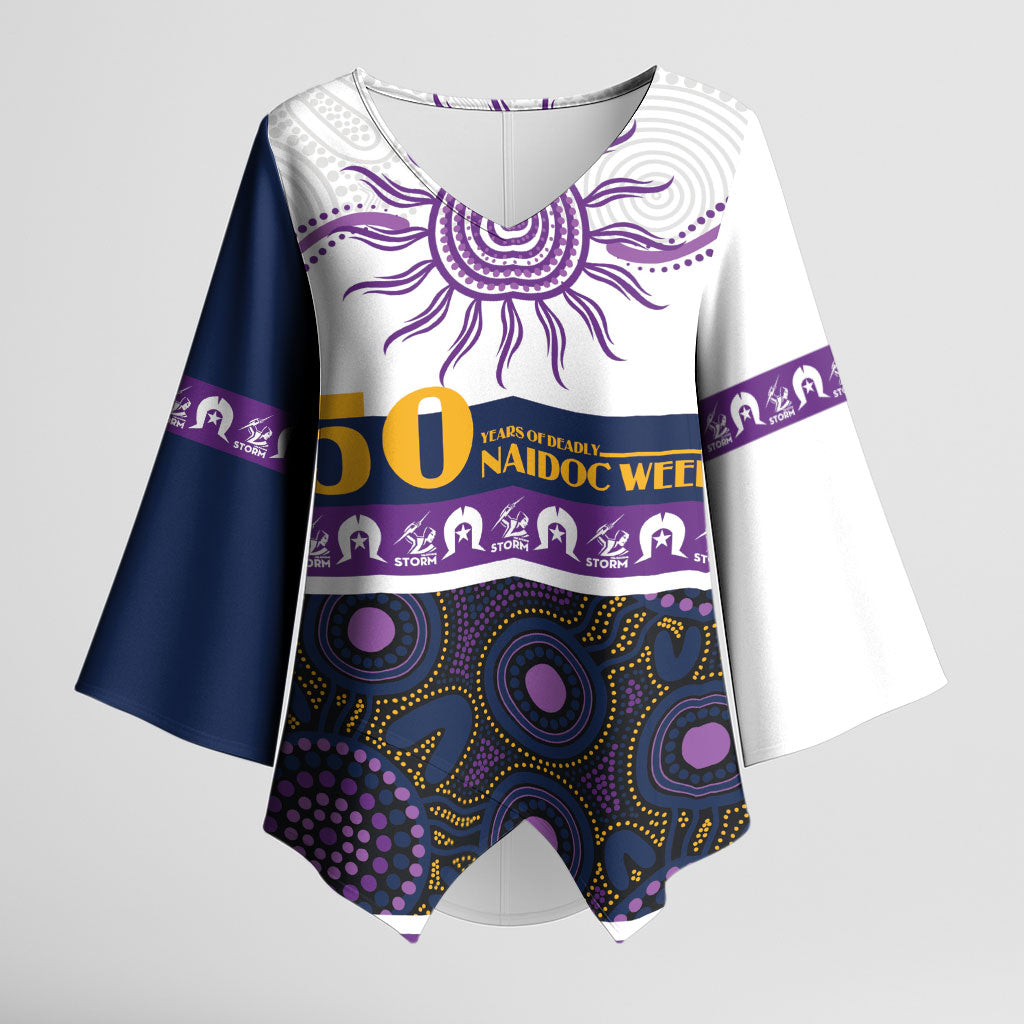 Storm NAIDOC Week Personalised Kimono Sleeve Blouse Aboriginal Torres Strait Islanders Vibe