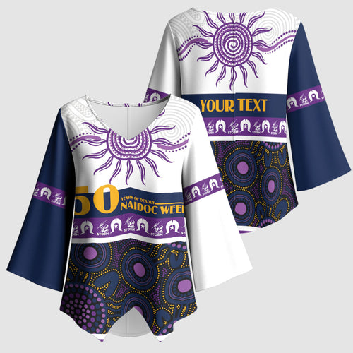 Storm NAIDOC Week Personalised Kimono Sleeve Blouse Aboriginal Torres Strait Islanders Vibe