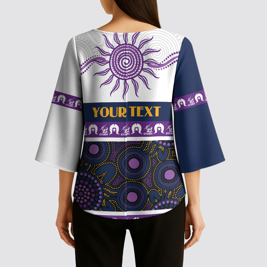 Storm NAIDOC Week Personalised Kimono Sleeve Blouse Aboriginal Torres Strait Islanders Vibe