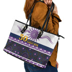 Storm NAIDOC Week Leather Tote Bag Aboriginal Torres Strait Islanders Vibe