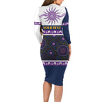 Storm NAIDOC Week Personalised Long Sleeve Bodycon Dress Aboriginal Torres Strait Islanders Vibe