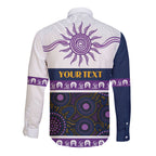 Storm NAIDOC Week Personalised Long Sleeve Button Shirt Aboriginal Torres Strait Islanders Vibe
