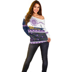 Storm NAIDOC Week Personalised Off Shoulder Sweater Aboriginal Torres Strait Islanders Vibe