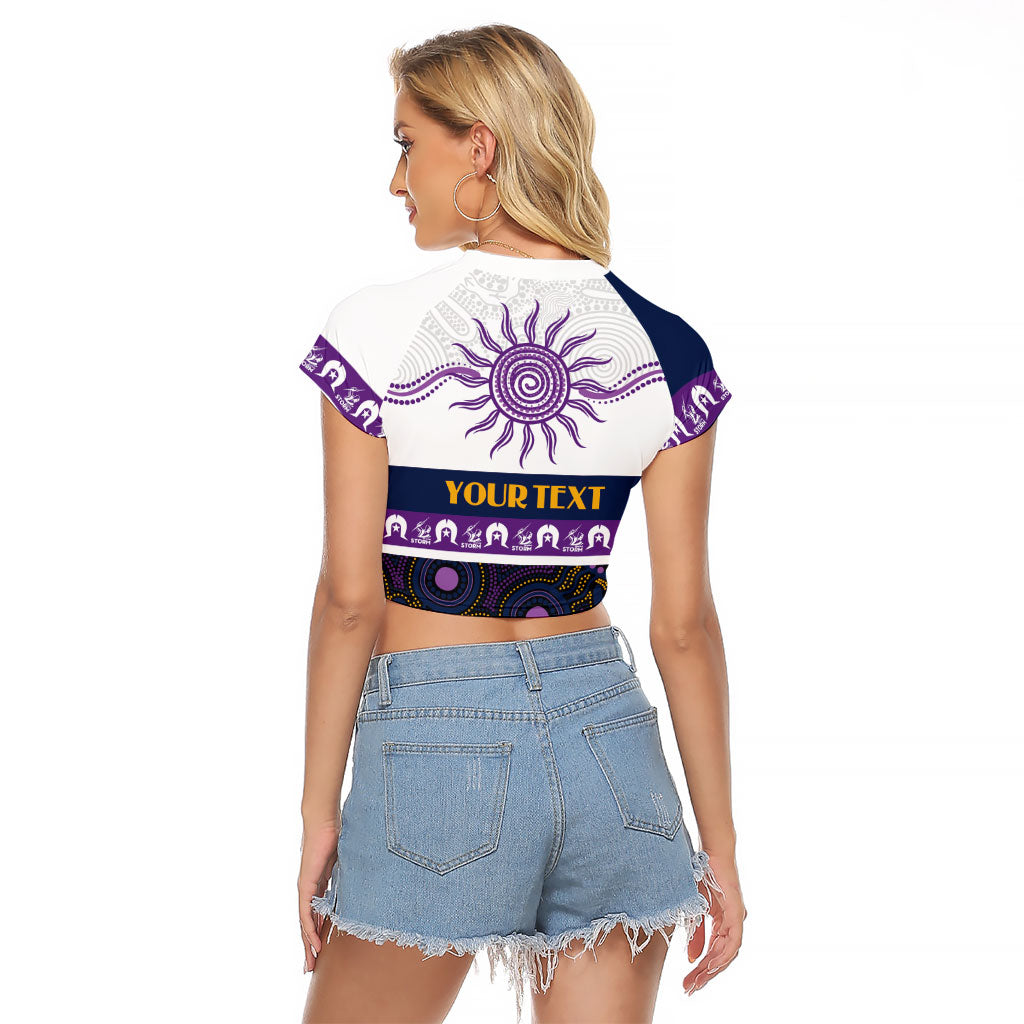 Storm NAIDOC Week Personalised Raglan Cropped T Shirt Aboriginal Torres Strait Islanders Vibe