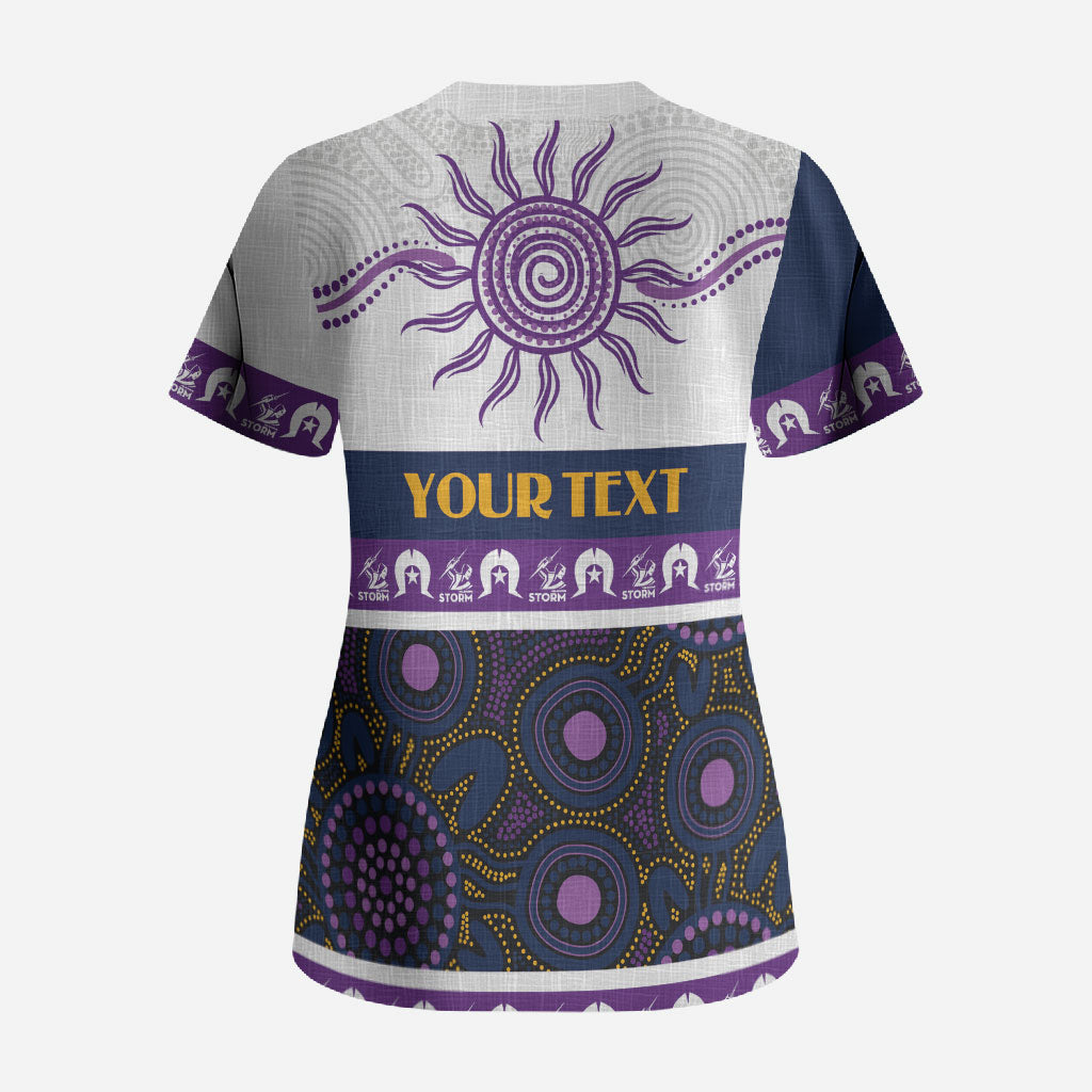Storm NAIDOC Week Personalised Scrub Top Aboriginal Torres Strait Islanders Vibe