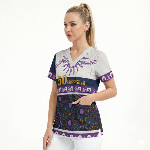 Storm NAIDOC Week Personalised Scrub Top Aboriginal Torres Strait Islanders Vibe