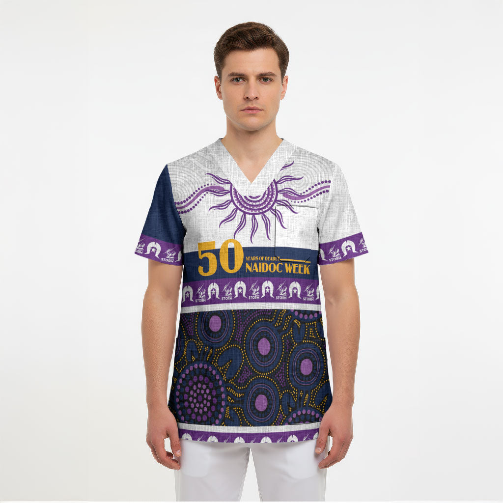 Storm NAIDOC Week Personalised Scrub Top Aboriginal Torres Strait Islanders Vibe
