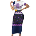 Storm NAIDOC Week Personalised Short Sleeve Bodycon Dress Aboriginal Torres Strait Islanders Vibe