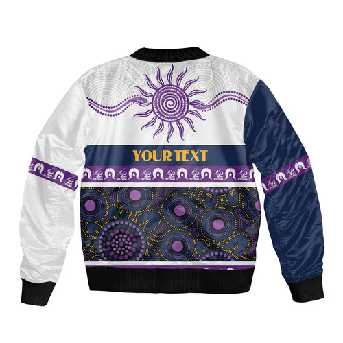 Storm NAIDOC Week Personalised Sleeve Zip Bomber Jacket Aboriginal Torres Strait Islanders Vibe