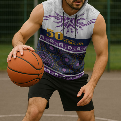 Storm NAIDOC Week Personalised Sleeveless Hoodie Aboriginal Torres Strait Islanders Vibe