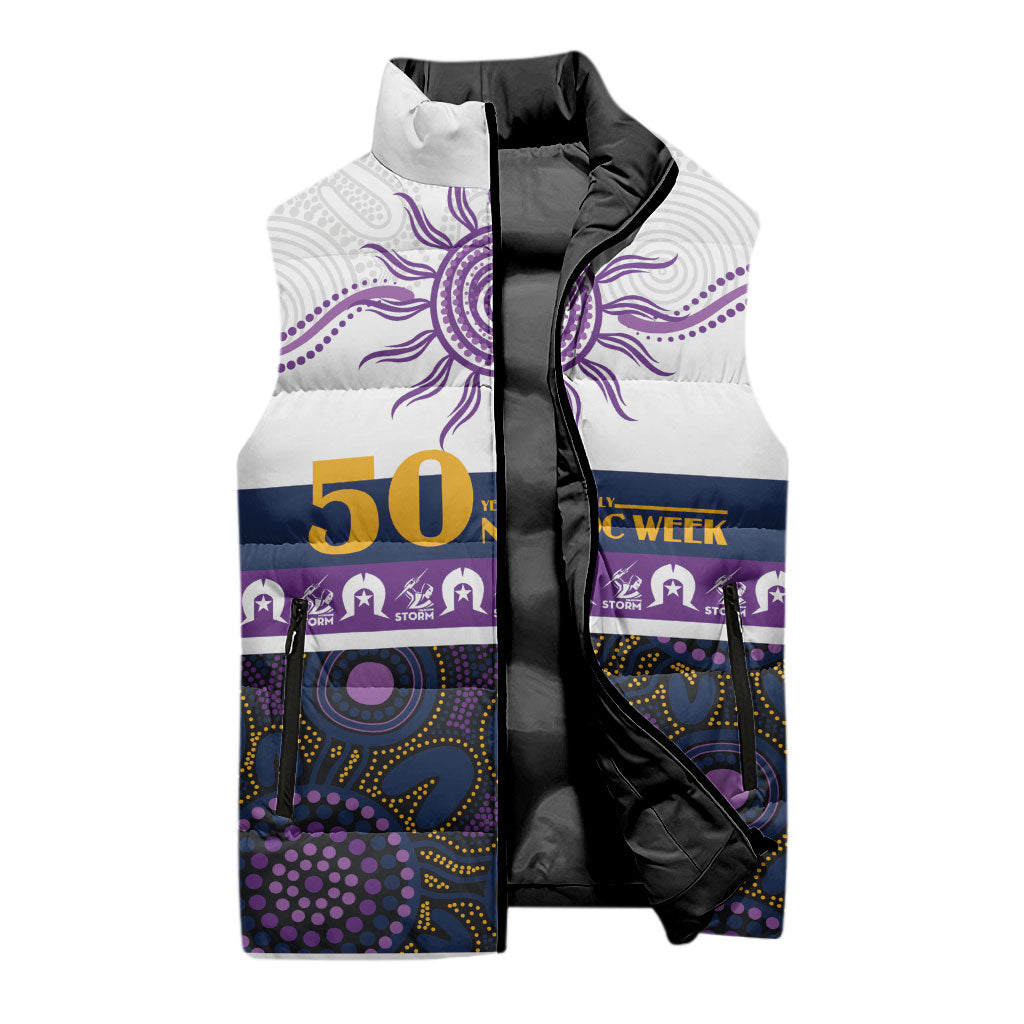 Storm NAIDOC Week Personalised Sleeveless Puffer Jacket Aboriginal Torres Strait Islanders Vibe
