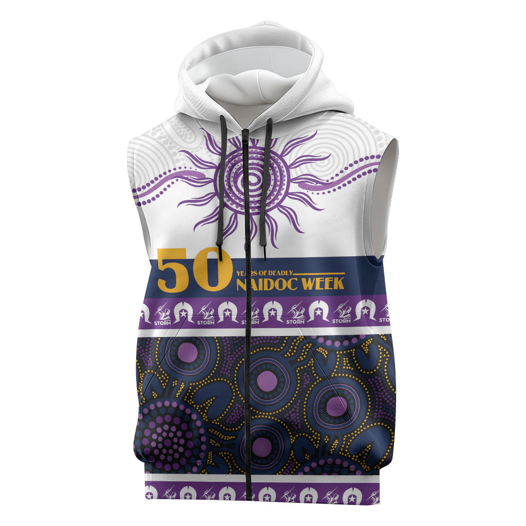 Storm NAIDOC Week Personalised Sleeveless Zip Hoodie Aboriginal Torres Strait Islanders Vibe