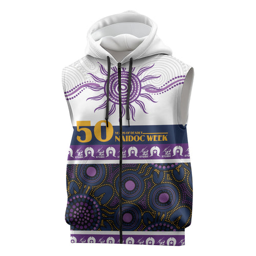 Storm NAIDOC Week Personalised Sleeveless Zip Hoodie Aboriginal Torres Strait Islanders Vibe