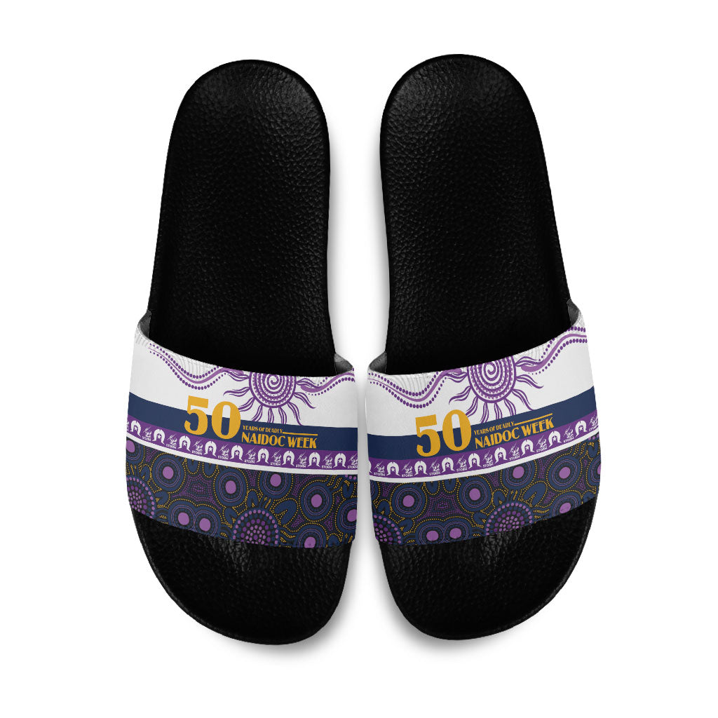 Storm NAIDOC Week Slide Sandals Aboriginal Torres Strait Islanders Vibe