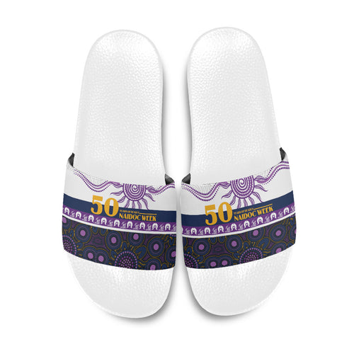 Storm NAIDOC Week Slide Sandals Aboriginal Torres Strait Islanders Vibe