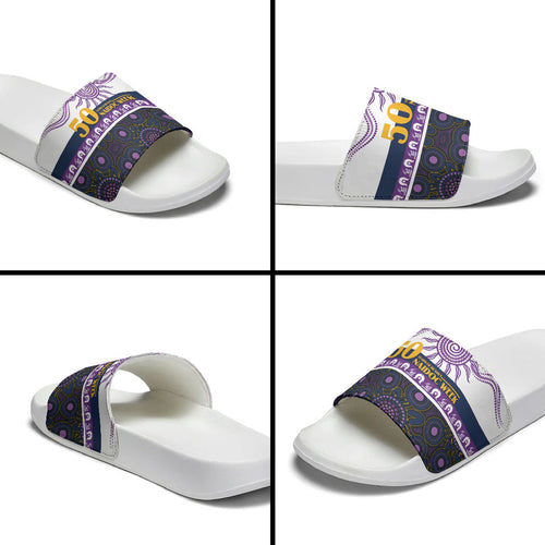Storm NAIDOC Week Slide Sandals Aboriginal Torres Strait Islanders Vibe
