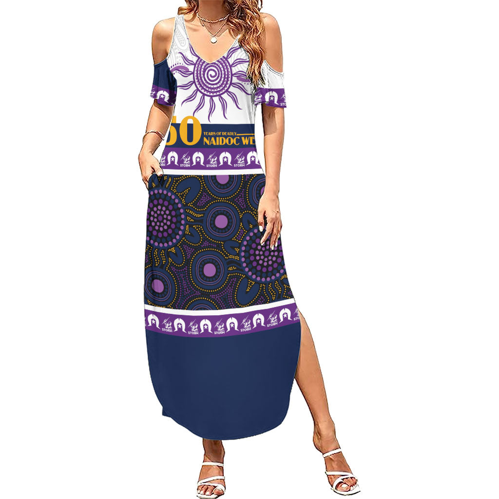 Storm NAIDOC Week Personalised Summer Maxi Dress Aboriginal Torres Strait Islanders Vibe
