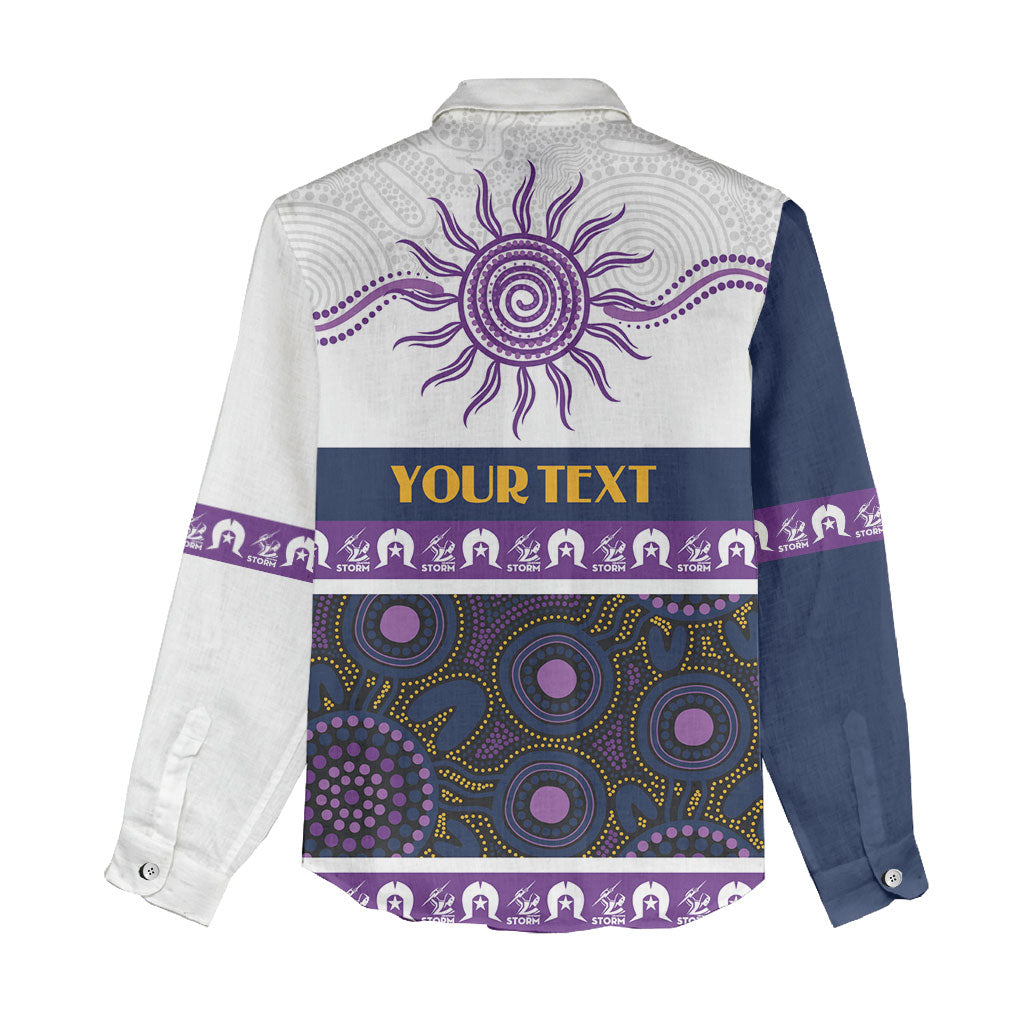 Storm NAIDOC Week Personalised Women Casual Shirt Aboriginal Torres Strait Islanders Vibe