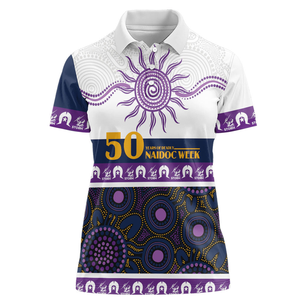Storm NAIDOC Week Personalised Women Polo Shirt Aboriginal Torres Strait Islanders Vibe
