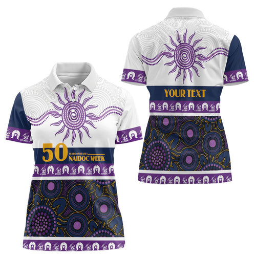 Storm NAIDOC Week Personalised Women Polo Shirt Aboriginal Torres Strait Islanders Vibe