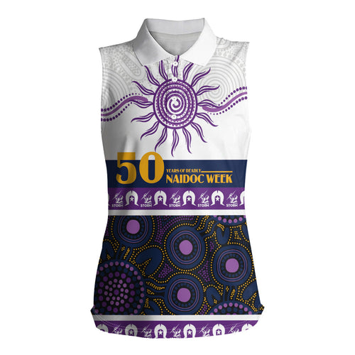 Storm NAIDOC Week Personalised Women Sleeveless Polo Shirt Aboriginal Torres Strait Islanders Vibe