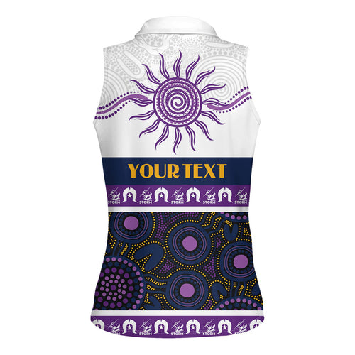 Storm NAIDOC Week Personalised Women Sleeveless Polo Shirt Aboriginal Torres Strait Islanders Vibe
