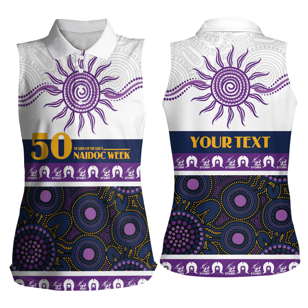 Storm NAIDOC Week Personalised Women Sleeveless Polo Shirt Aboriginal Torres Strait Islanders Vibe