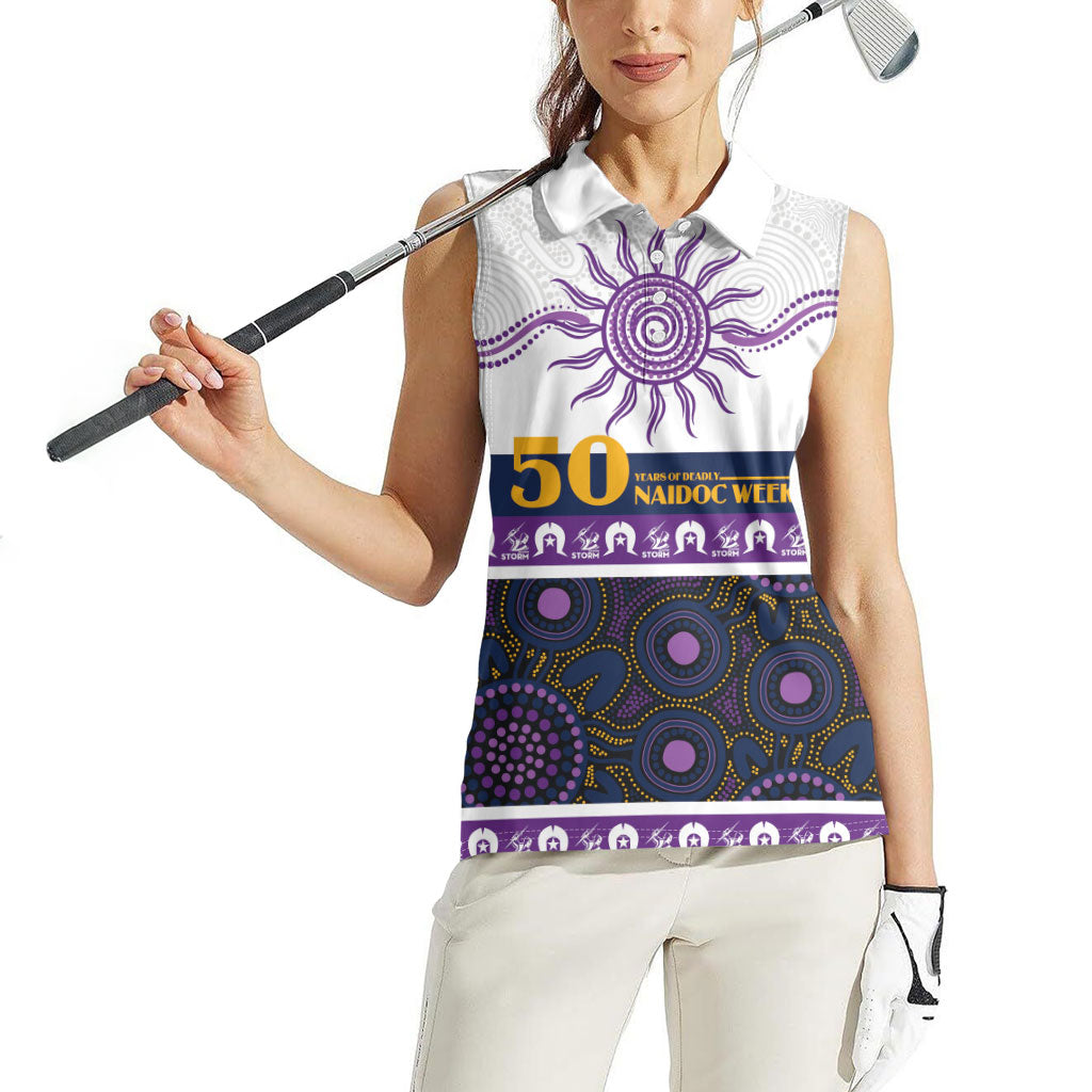 Storm NAIDOC Week Personalised Women Sleeveless Polo Shirt Aboriginal Torres Strait Islanders Vibe