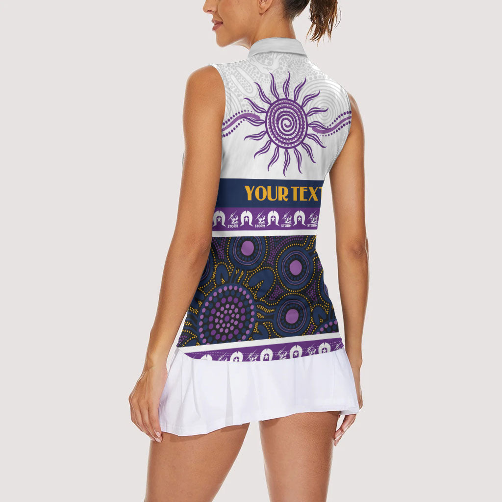 Storm NAIDOC Week Personalised Women Sleeveless Polo Shirt Aboriginal Torres Strait Islanders Vibe