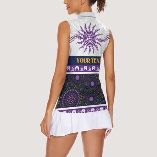 Storm NAIDOC Week Personalised Women Sleeveless Polo Shirt Aboriginal Torres Strait Islanders Vibe