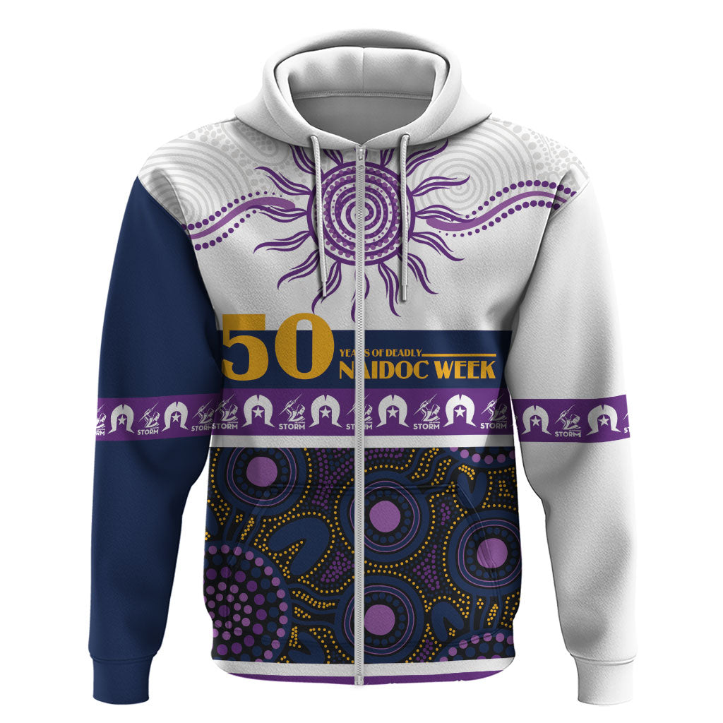 Storm NAIDOC Week Personalised Zip Hoodie Aboriginal Torres Strait Islanders Vibe