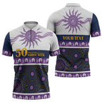 Storm NAIDOC Week Personalised Zipper Polo Shirt Aboriginal Torres Strait Islanders Vibe