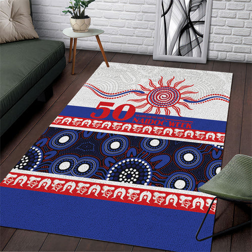 Knights NAIDOC Week Area Rug Aboriginal Torres Strait Islanders Vibe