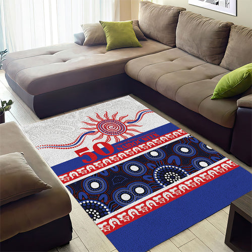 Knights NAIDOC Week Area Rug Aboriginal Torres Strait Islanders Vibe