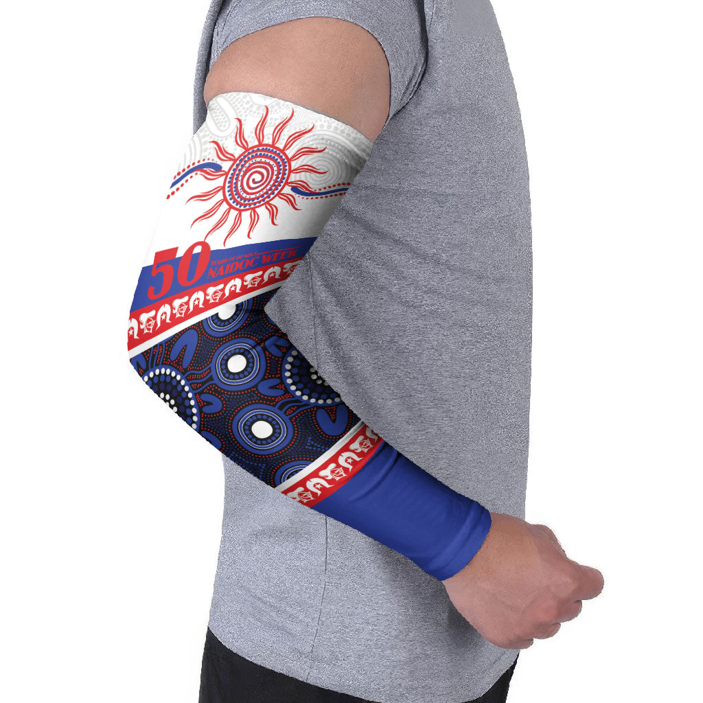Knights NAIDOC Week Personalised Arm Sleeves Aboriginal Torres Strait Islanders Vibe