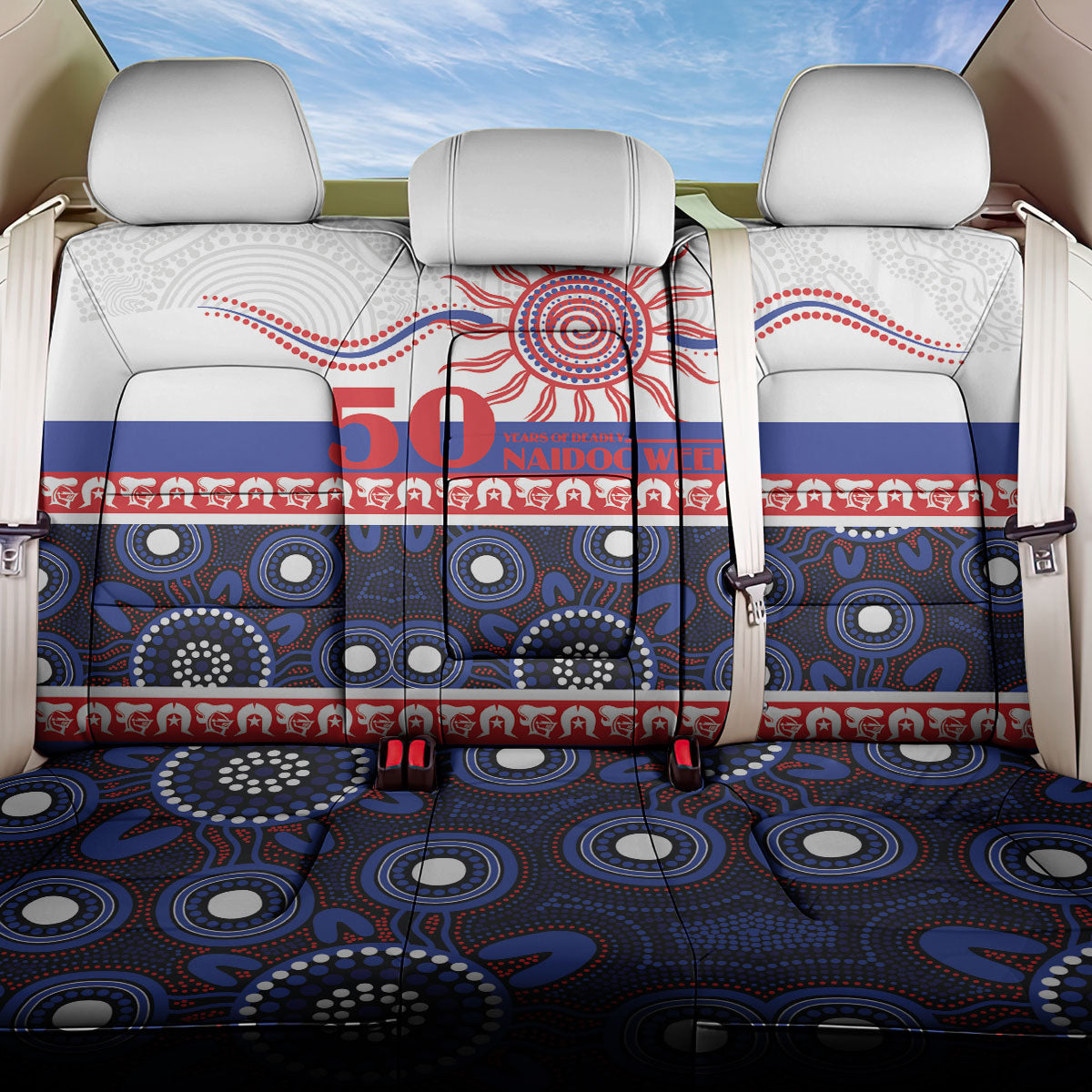 Knights NAIDOC Week Back Car Seat Cover Aboriginal Torres Strait Islanders Vibe