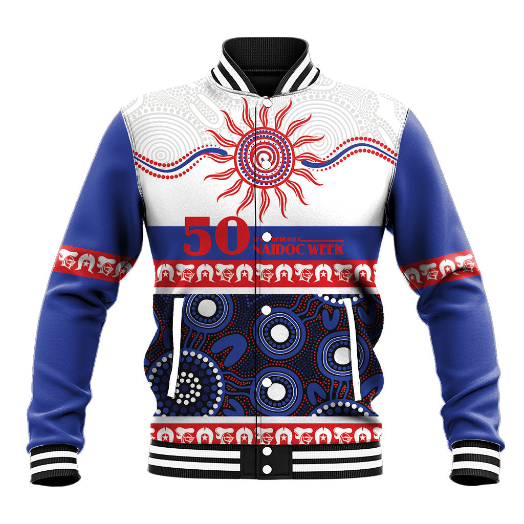Knights NAIDOC Week Personalised Baseball Jacket Aboriginal Torres Strait Islanders Vibe