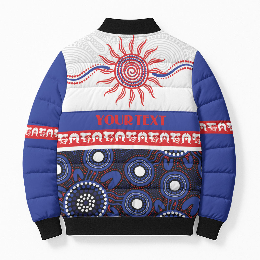Knights NAIDOC Week Personalised Bomber Puffer Jacket Aboriginal Torres Strait Islanders Vibe
