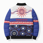 Knights NAIDOC Week Personalised Bomber Puffer Jacket Aboriginal Torres Strait Islanders Vibe