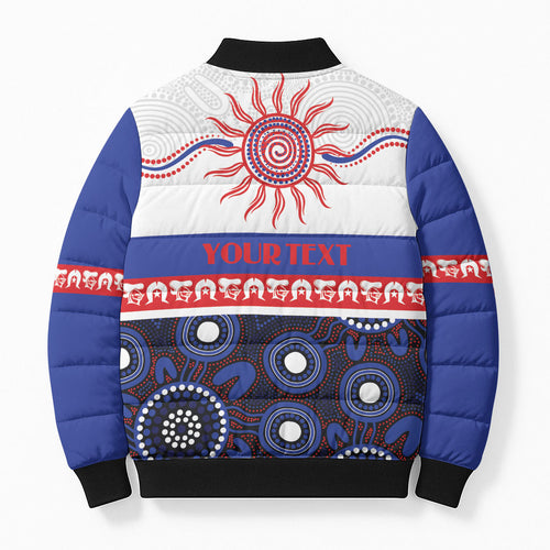 Knights NAIDOC Week Personalised Bomber Puffer Jacket Aboriginal Torres Strait Islanders Vibe