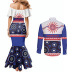 Knights NAIDOC Week Personalised Couples Matching Mermaid Dress and Long Sleeve Button Shirt Aboriginal Torres Strait Islanders Vibe