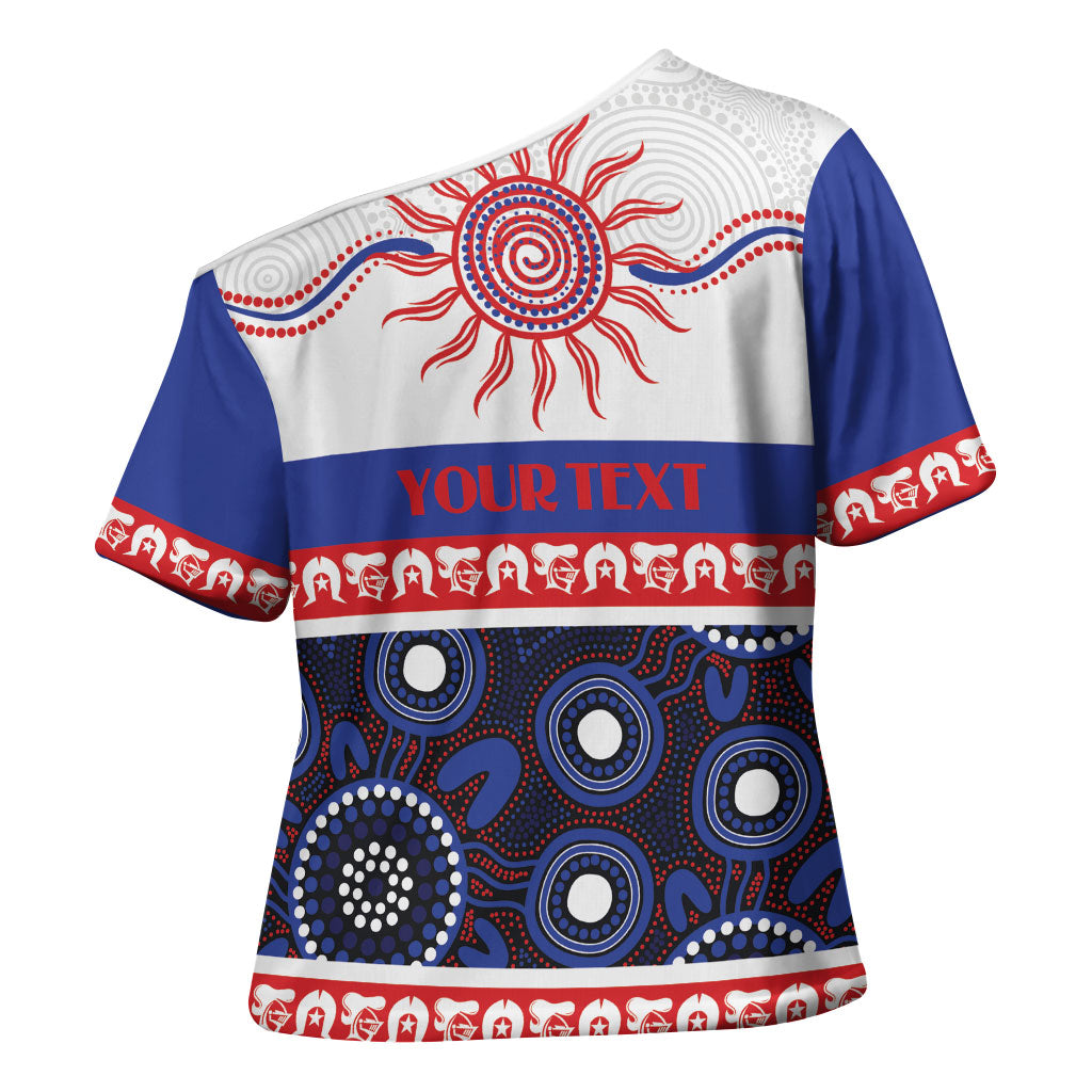 Knights NAIDOC Week Personalised Cross Shoulder Shirt Aboriginal Torres Strait Islanders Vibe