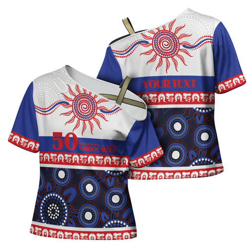 Knights NAIDOC Week Personalised Cross Shoulder Shirt Aboriginal Torres Strait Islanders Vibe