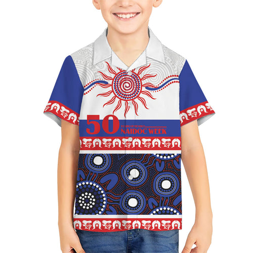 Knights NAIDOC Week Personalised Family Matching Long Sleeve Bodycon Dress and Hawaiian Shirt Aboriginal Torres Strait Islanders Vibe
